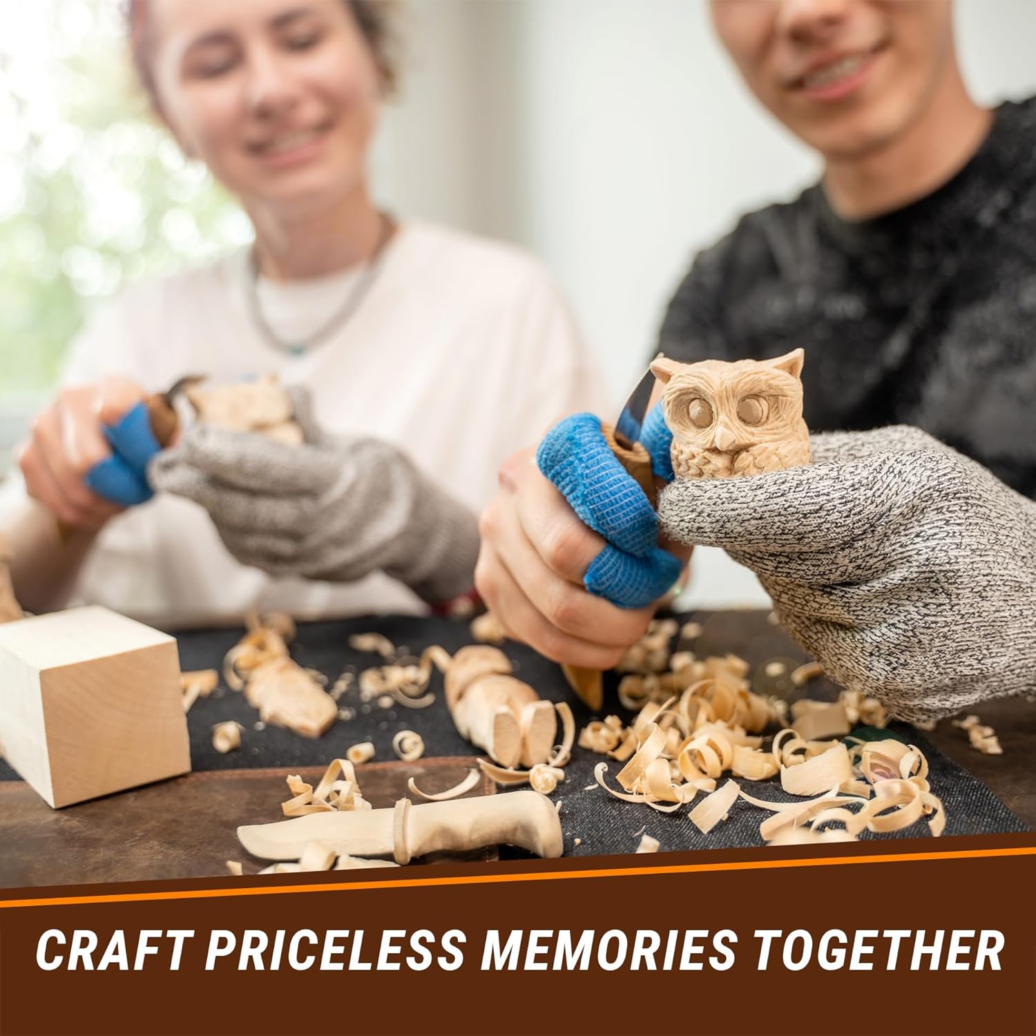 BeaverCraft Basswood Carving Blocks BW18 pcs Whittling Wood for Crafts - Soft Carving Wood - Basswood Kit 2 Different Sizes - Unfinished Wooden Blocks for Carvers - Image 4