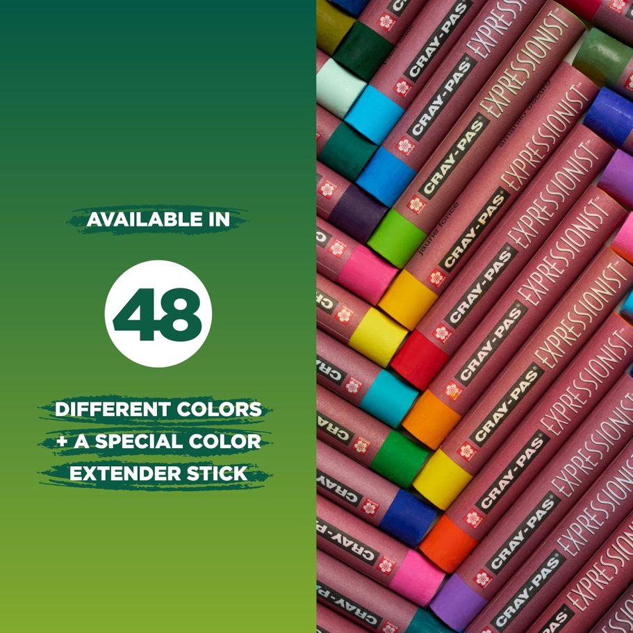 SAKURA Cray-Pas Expressionist Oil Pastel Set - Soft Oil Pastels for Artists - 50 Sticks - Image 7